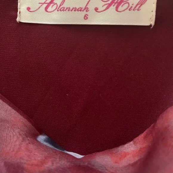 ✨Host Pick✨ Brand new Alannah Hill 100% Silk Floral Skirt Size 6 - Picture 6 of 6